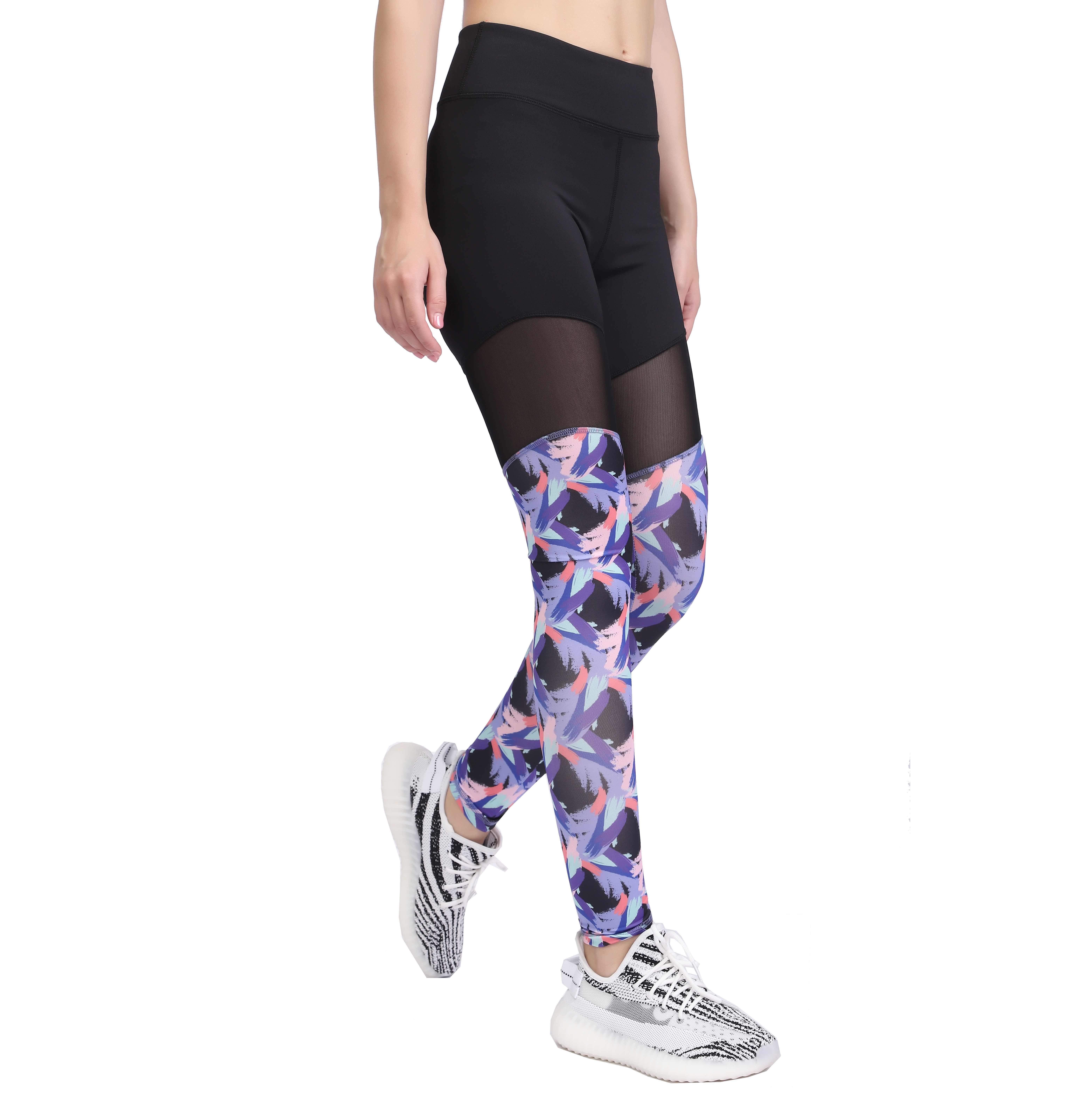 Frauen -Leggings hohe Taille Sport Yoga Strumpfhosen Hosen