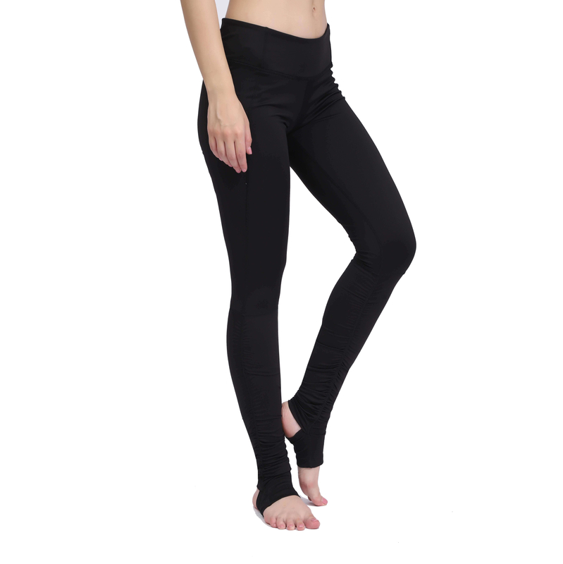 Lange Yogahosen für Damen, Sportleggings mit Zwickel im Schritt, Laufhose, hohe Taille, Stretch-Fitnesshose