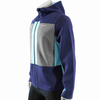 Herren Wandern Bergsteigen Alpinismus laufende Farbe Blockierte Zip Hoodie Jacke