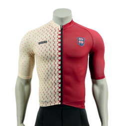 Allover-Druckkurzarmrad-Fahrrad-Trikotssey