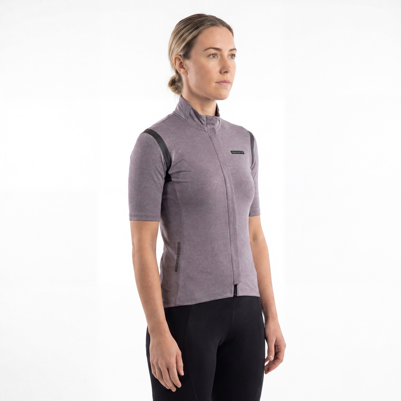 Kurzärmliges Damen-Radtrikot mit versiegeltem Besatz