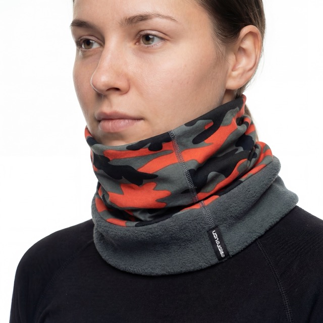 Halswärmer-Gamasche aus Fleece, winddicht, Gesichtsmasken-Abdeckung, Schal für kaltes Wetter, für Damen und Herren