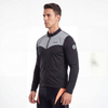 Reflektierende Panel-Reißverschluss-Radsport-Laufjacke