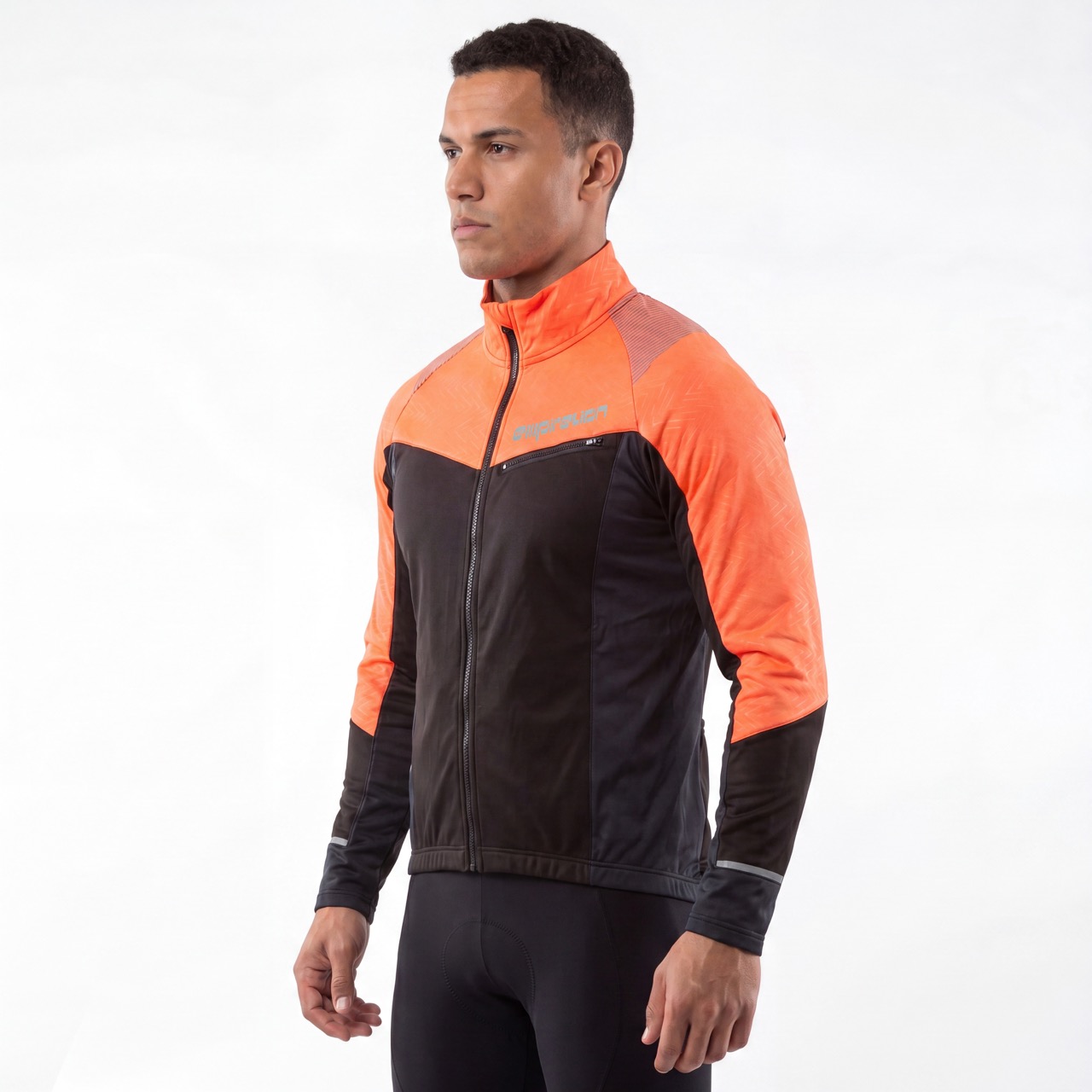 Gebondete, winddichte Softshell-Fahrradjacke