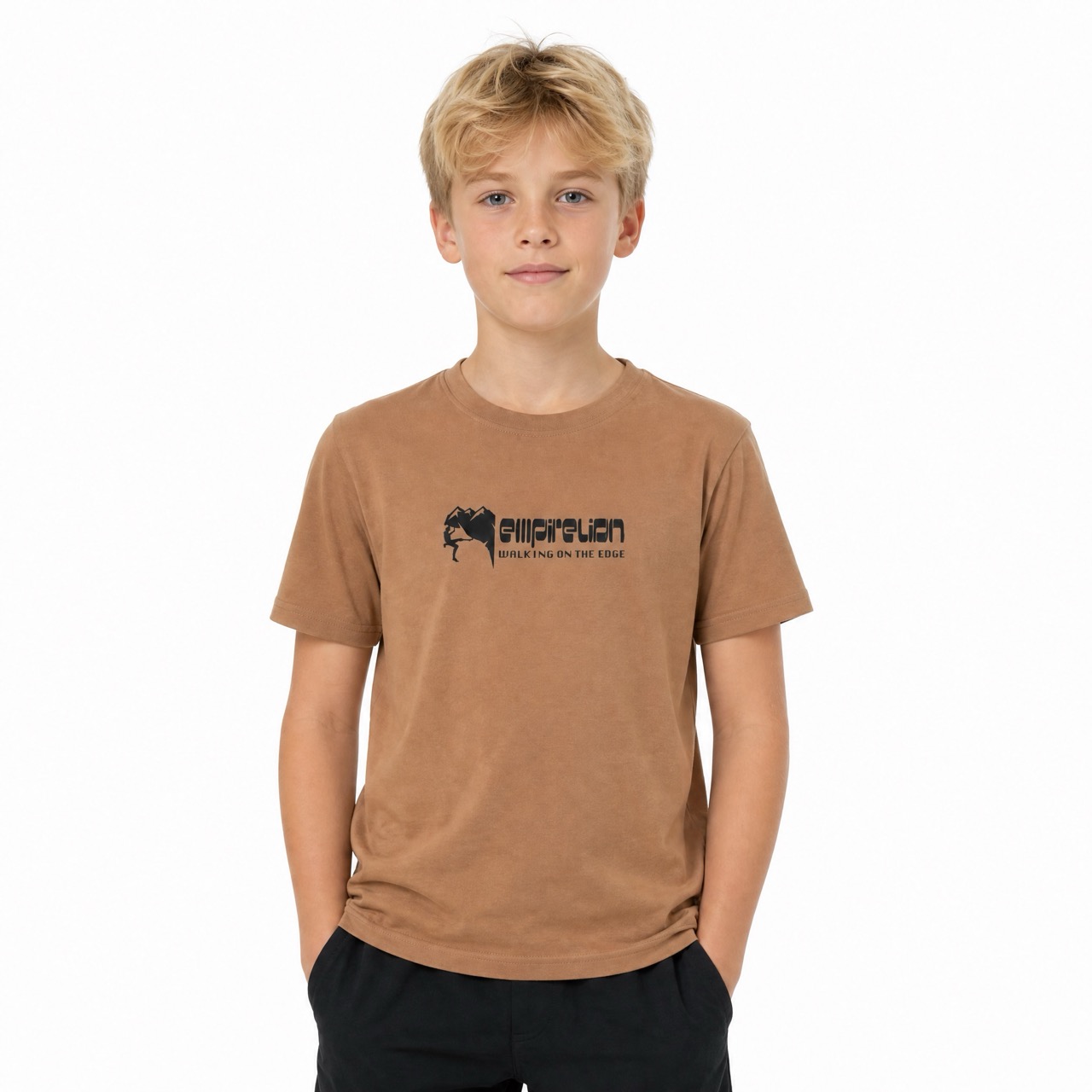 Kurzarm-T-Shirt zum Klettern für Jungen
