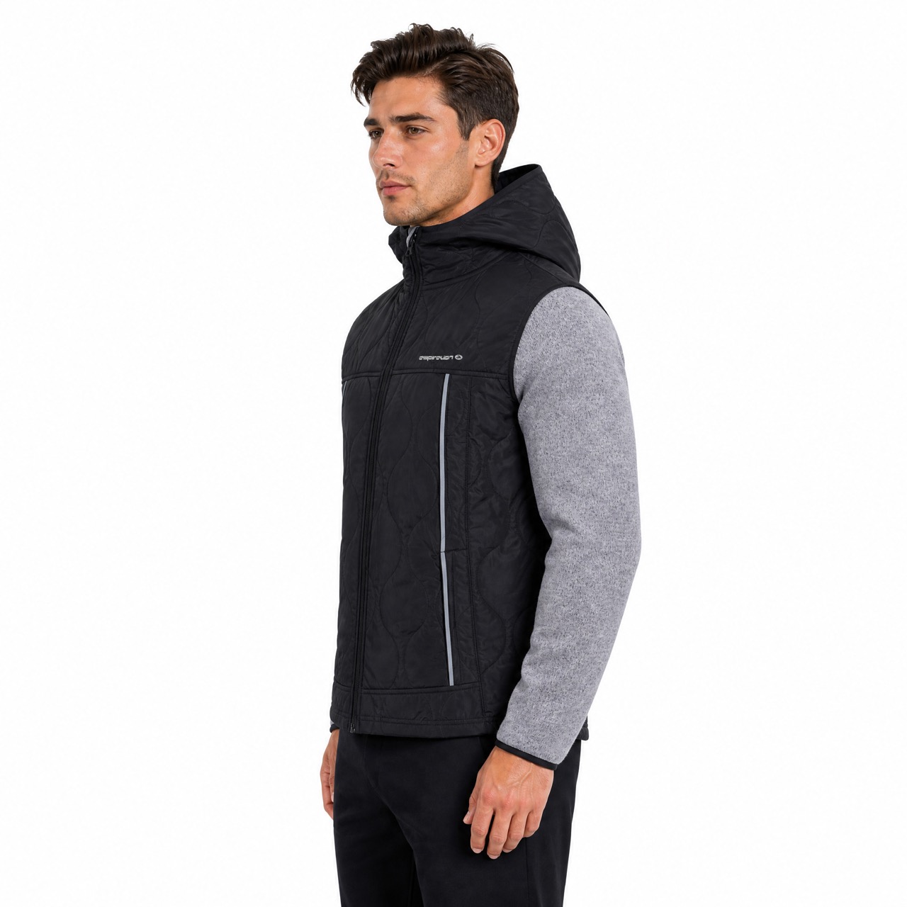 Steppjacke für Herren, winddicht, warm, für den Winter, Wandern, Outdoor, schwere Jacke