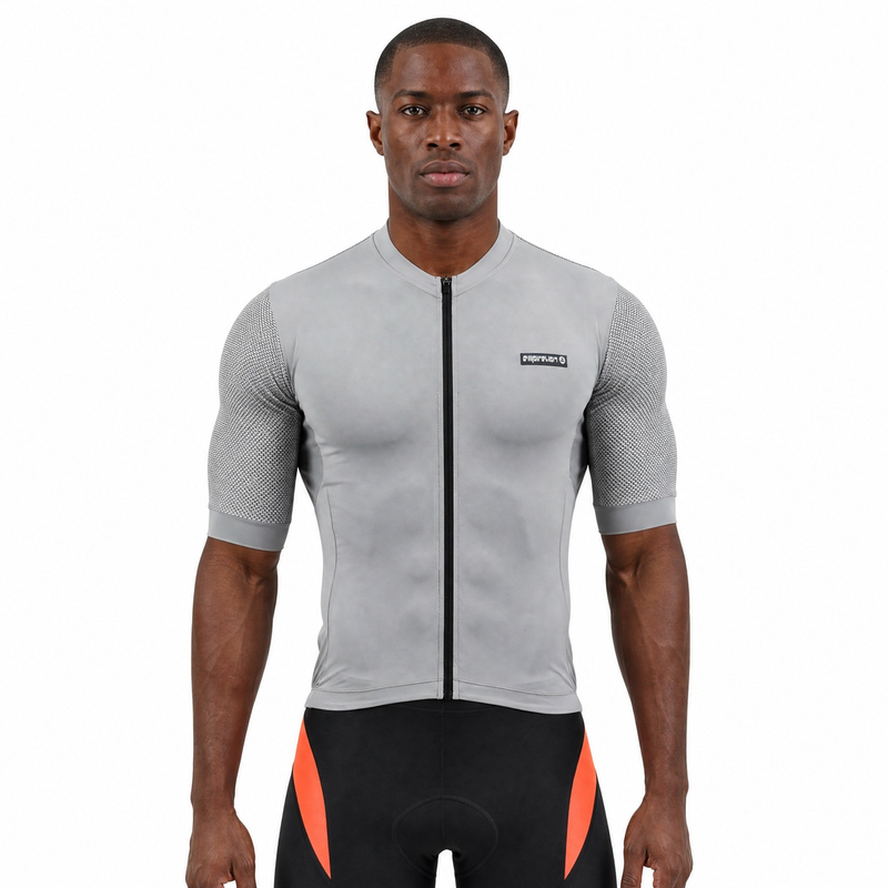 Leichtes, kurzärmliges Farbblock-Radtrikot