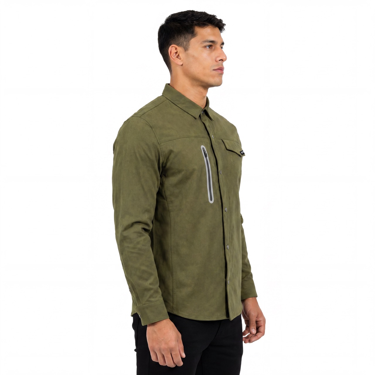 Reflektierendes Herren-Trekkingshirt mit versiegelter Reißverschlusstasche