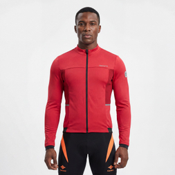 2-teiliges Herren-Set, winddichte Radjacke mit Rippeneinsätzen