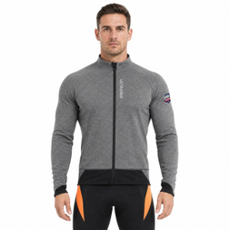 Farbblock-Radjacke mit reflektierenden Einsätzen