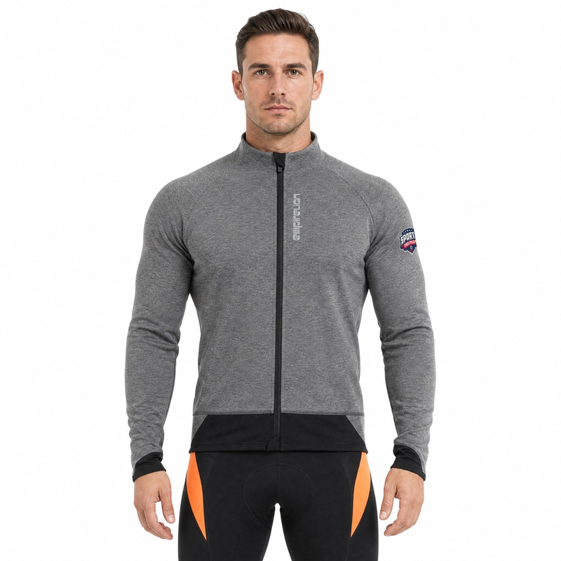Farbblock-Radjacke mit reflektierenden Einsätzen