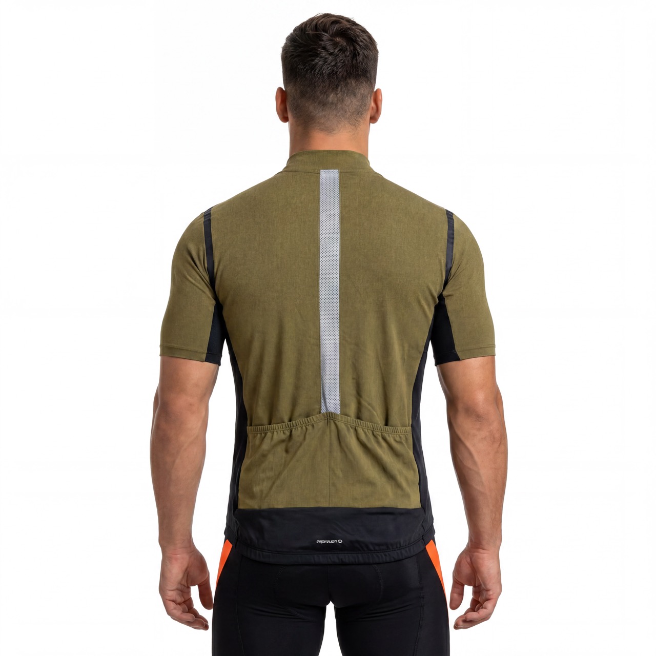 Reflektierendes Herren-Radtrikot mit Klebeband
