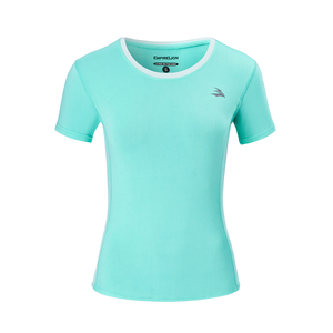 Damen Running Crew-Hals-T-Shirt Kurzärmele schnell sterbendes T-Shirt