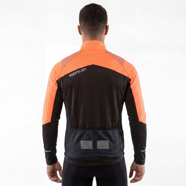 Gebondete, winddichte Softshell-Fahrradjacke