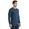 Farbblockierte Baselayer-Oberteile aus Merinowolle für Herren