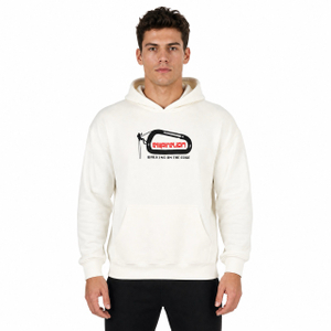 Bedruckter Over-Shoulder-Kapuzenpullover für Herren zum Klettern