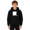 Bedruckter Kapuzenpullover zum Klettern für Jungen über der Schulter
