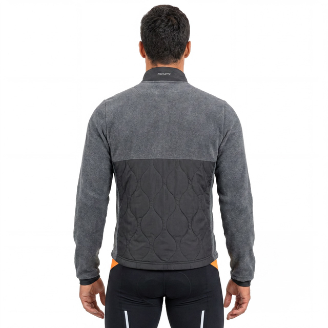 Warme Polar-Fleece-Fahrradjacke für Herren mit gepolsterten Einsätzen