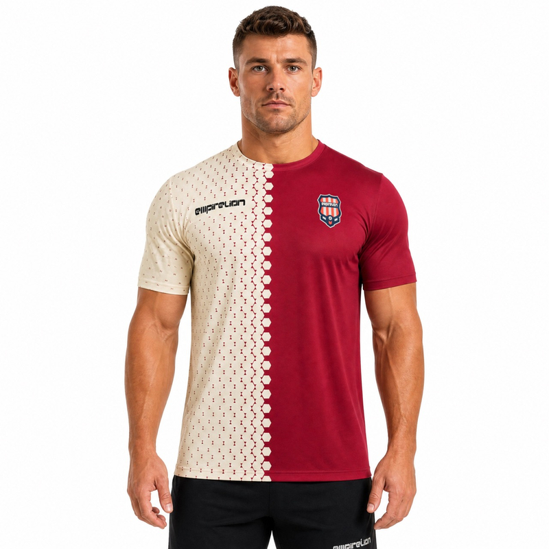 Freizeit-Sport-T-Shirt für Herren mit Allover-Print