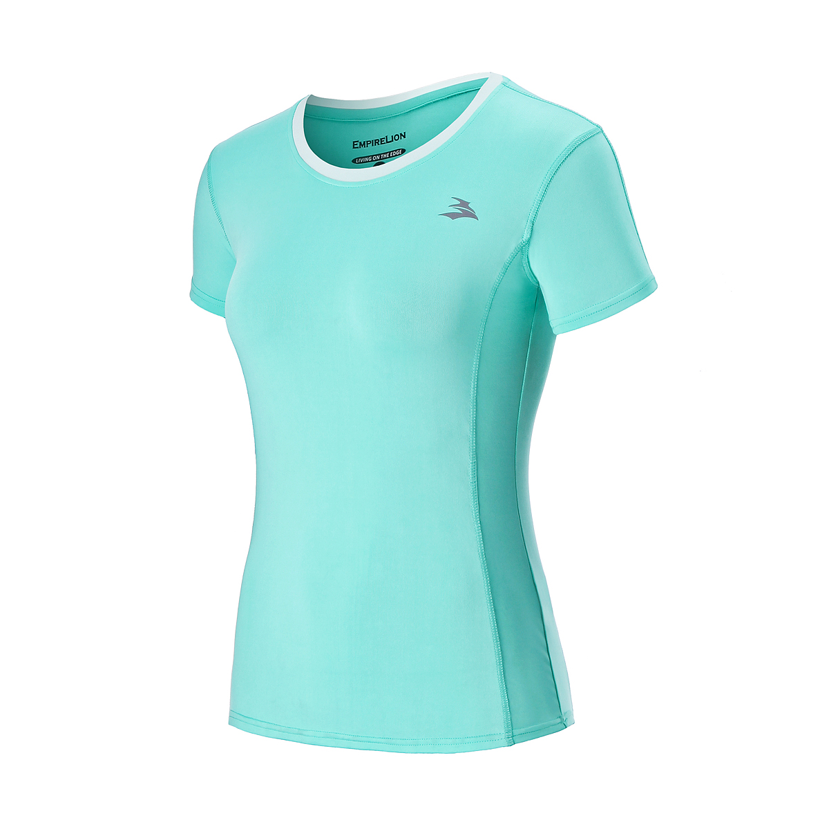 Damen Running Crew-Hals-T-Shirt Kurzärmele schnell sterbendes T-Shirt