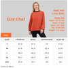 Women Crewneck Fluro Kontrast stilvolle lockere Passform über Schulter -Sweatshirt -Tops