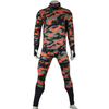 Herren Camouflage Print Baselayer Hochkragen -Trikotset Set