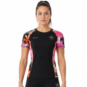 VMTR Damen Kurzarm-T-Shirt mit Rundhalsausschnitt