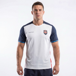 Colorblock-T-Shirts, Fußball-Team-Tops 