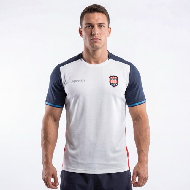 Colorblock-T-Shirts, Fußball-Team-Tops 