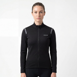 Damen-Fahrradjacke mit reflektierenden Besätzen