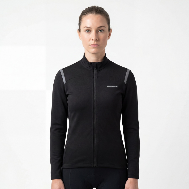 Damen-Fahrradjacke mit reflektierenden Besätzen