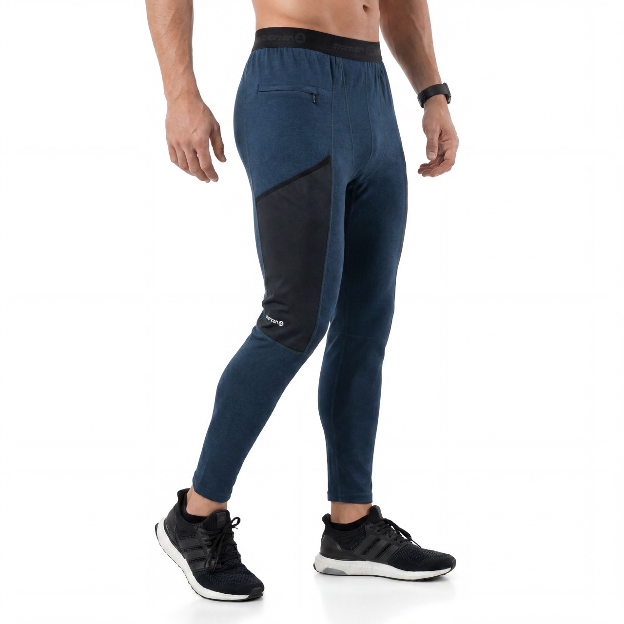 Farbblockierte Baselayer-Hose aus Merinowolle für Herren