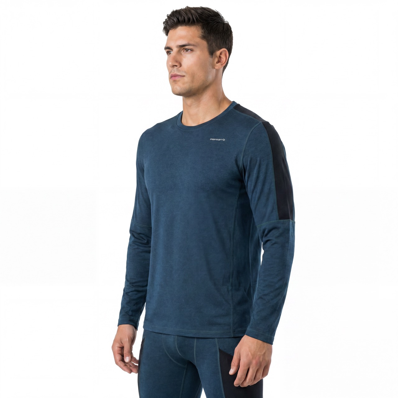 Farbblockierte Baselayer-Oberteile aus Merinowolle für Herren