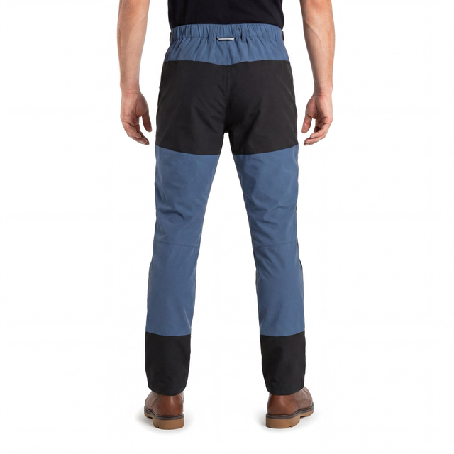 Herren-Wanderhose mit durchgehenden seitlichen Reißverschlüssen und Farbblock-Schneehose