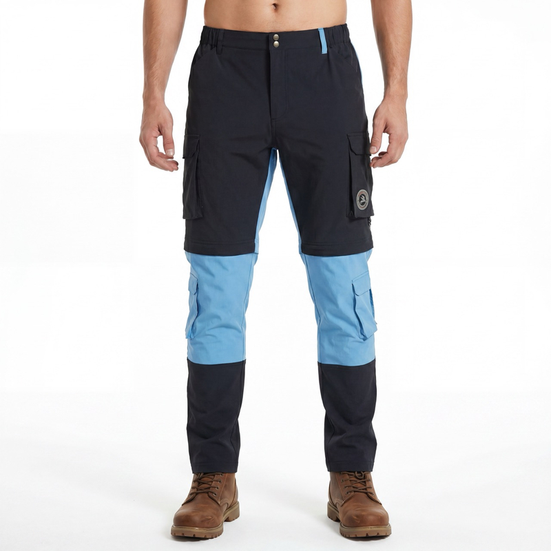 Abzippbare Herren-Wanderhose mit 5 aufgesetzten Taschen und Trekkinghose