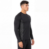 Herren-Kompressions-Baselayer mit reflektierenden Besätzen, aktive Slim-Fit-Oberteile