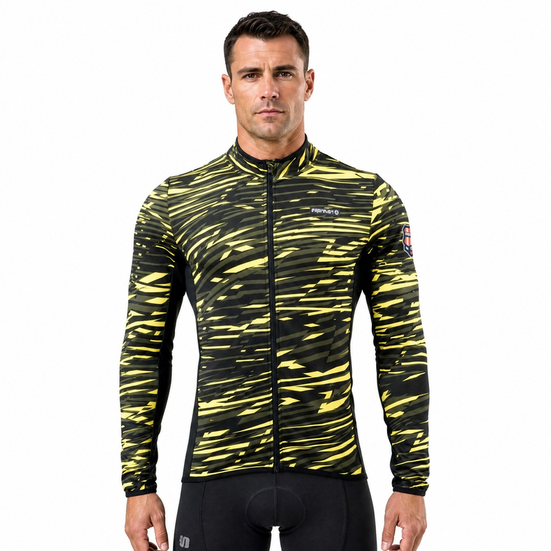 Fahrradjacke mit Allover-Print