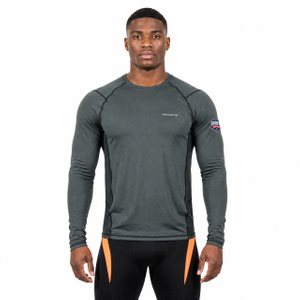 Langarmshirt mit Mesh-Einsätzen als Basisschicht 