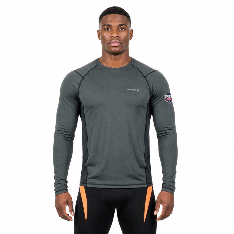 Langarmshirt mit Mesh-Einsätzen als Basisschicht 