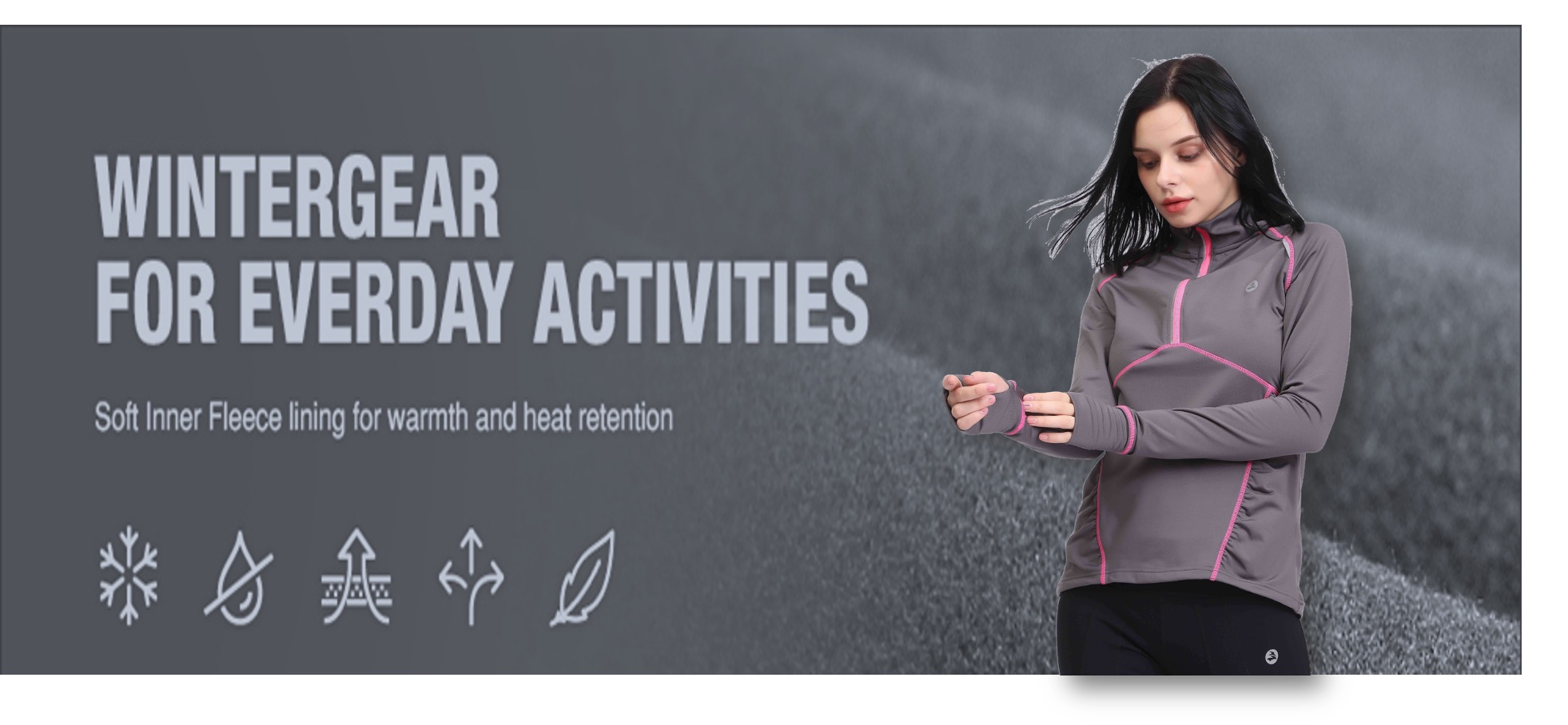 Frauen halb Zip -Top