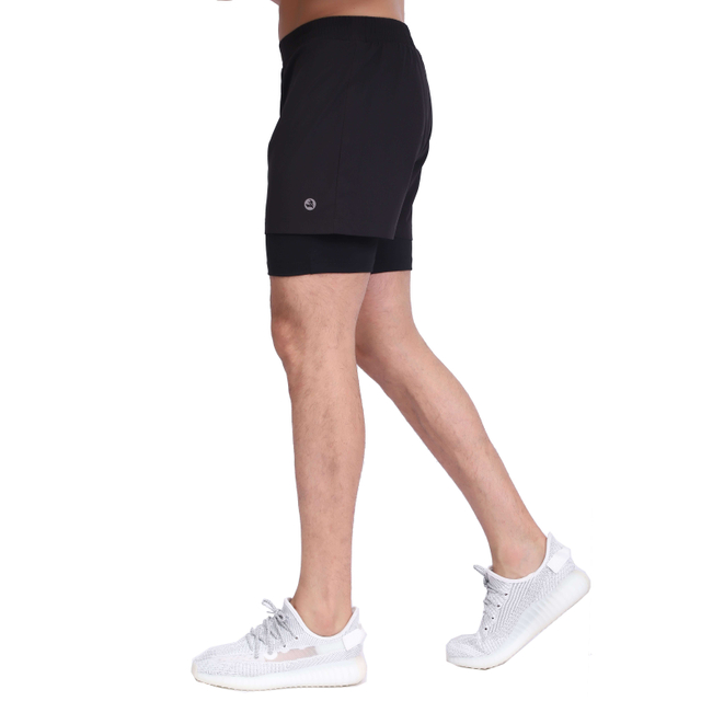 Herren 2-in-1-Training Running Lightweight Gym Yoga Training Sport Shorts