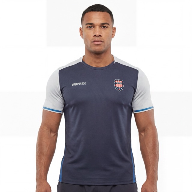 Colorblock-T-Shirts, Fußball-Team-Tops 