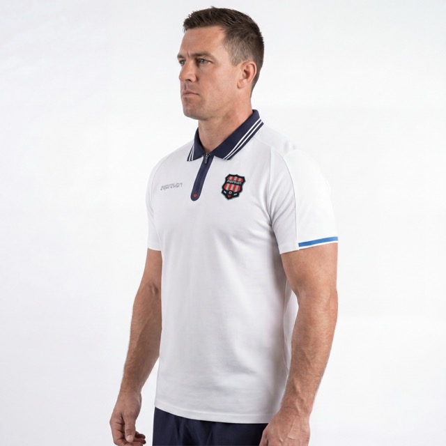 Colorblock-Poloshirt für Herren von Footabl Team mit kurzen Ärmeln