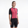 Kurzarm-Radtrikot für Damen mit Farbblockdesign
