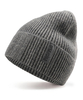 Wollähnliche Manschettenmütze, dicke, warme Wintermütze aus Thermostrick, weiche, dehnbare Outdoor-Mütze