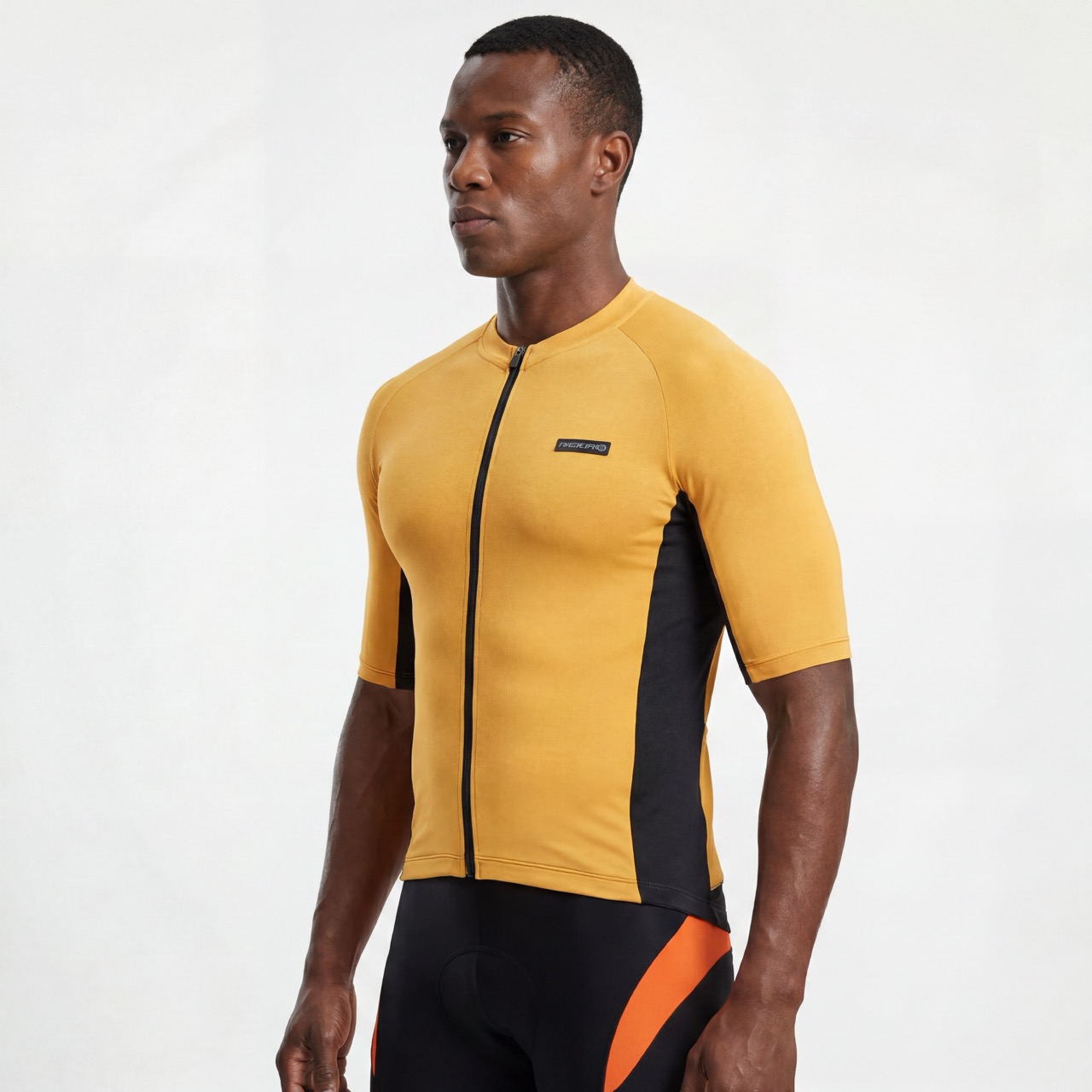 Kurzarm-Raglan-Radtrikot mit Farbblock und reflektierenden versiegelten Taschen