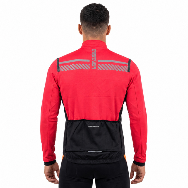 Fahrradjacke mit Bandbesatz