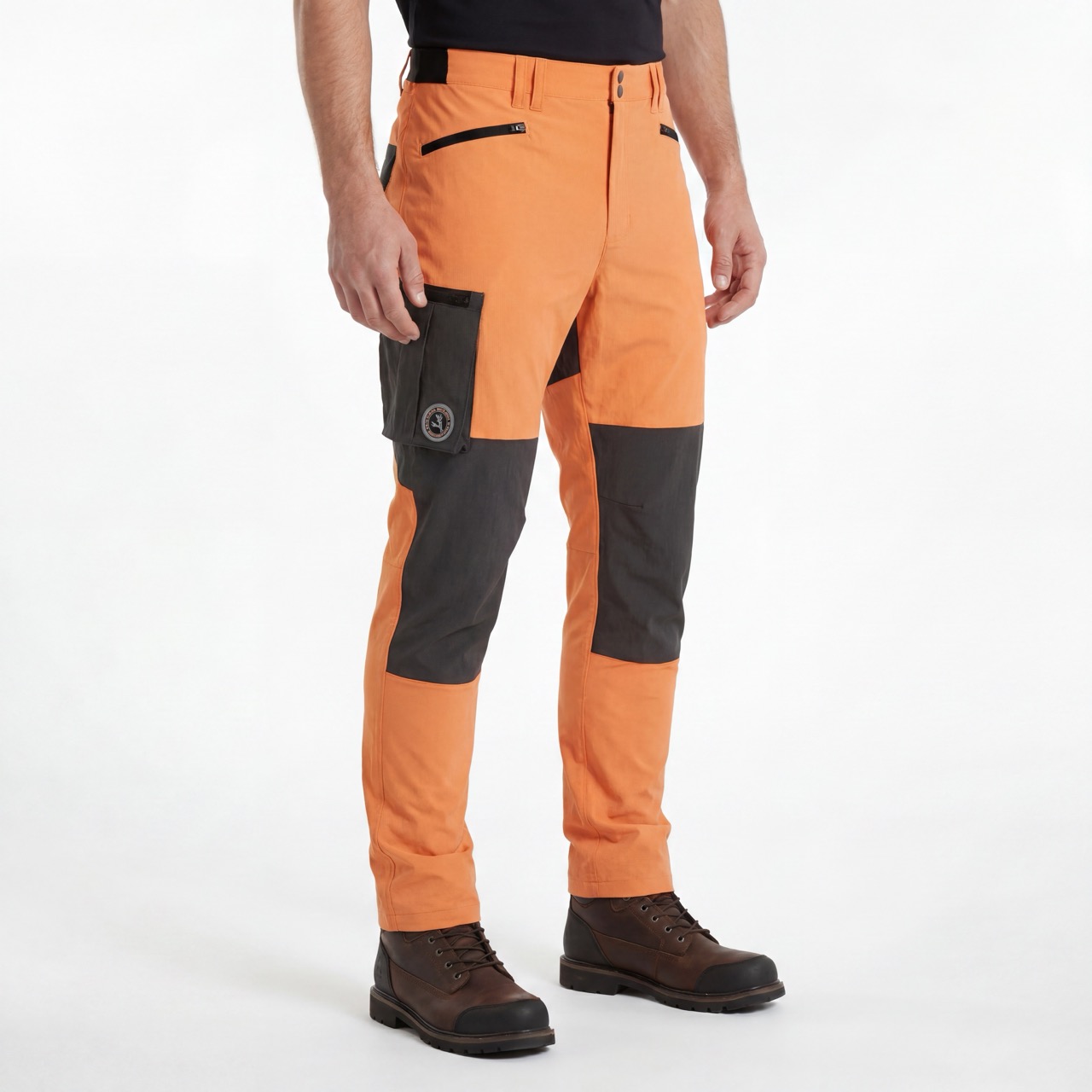 Herren-Schneehose, Farbblock-Trekkinghose