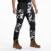 Wanderhose für Herren mit Camouflage-Print und Farbblockeinsätzen