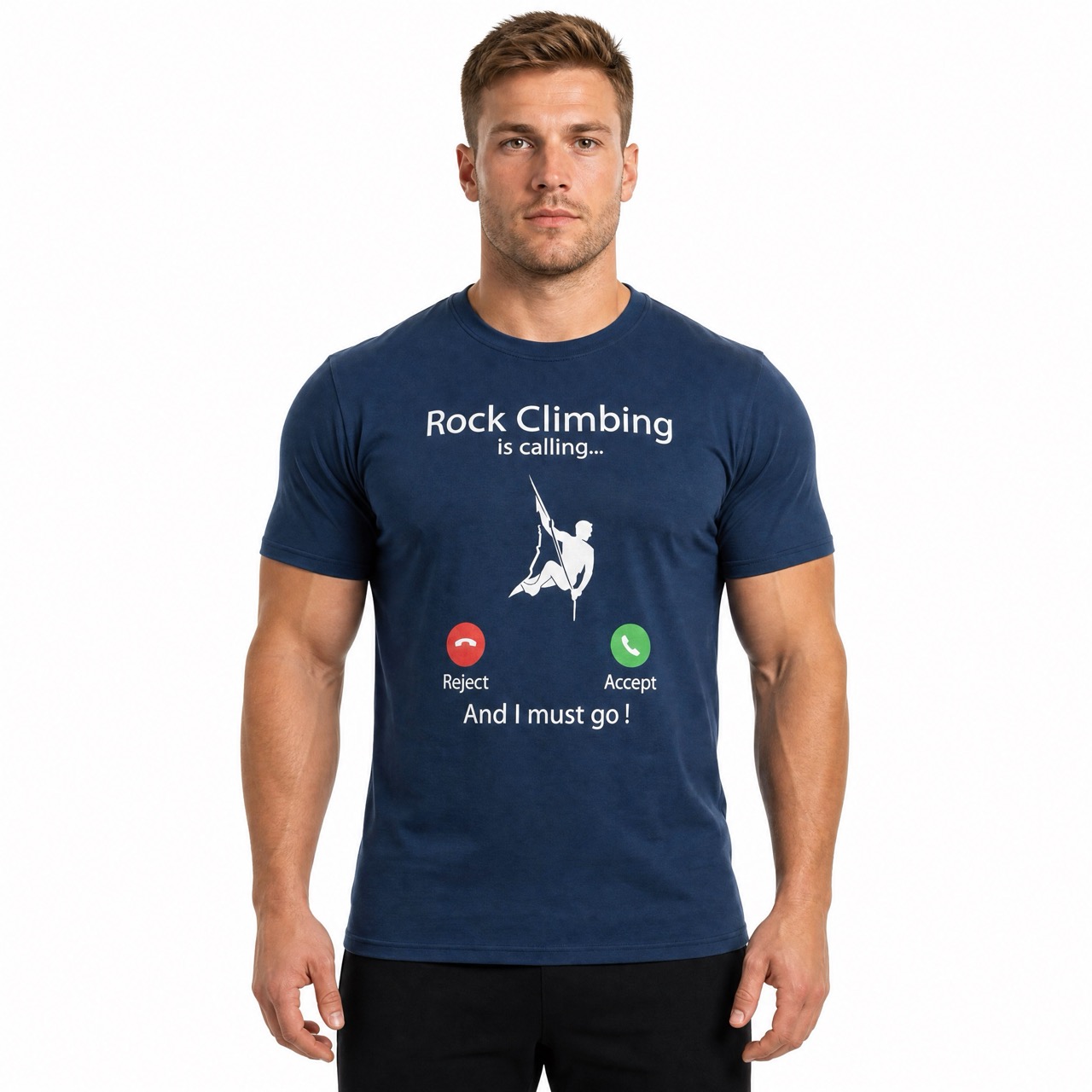Herren-Kurzarm-T-Shirt zum Klettern